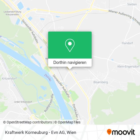 Kraftwerk Korneuburg - Evn AG Karte