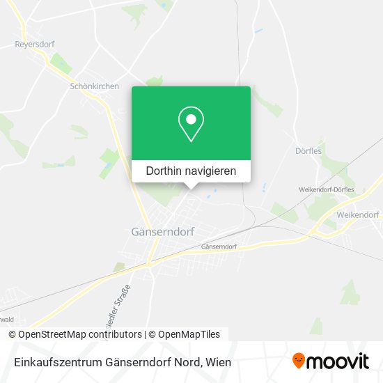 Einkaufszentrum Gänserndorf Nord Karte