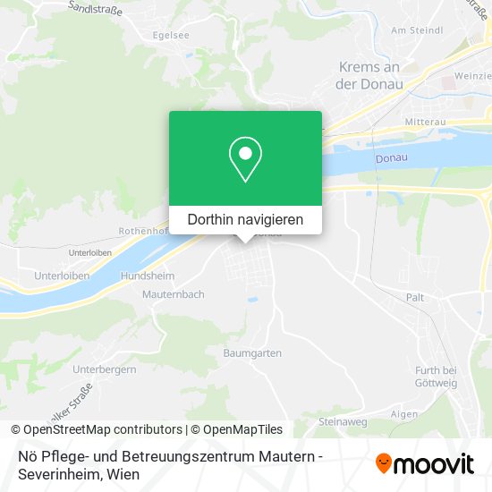 Nö Pflege- und Betreuungszentrum Mautern - Severinheim Karte