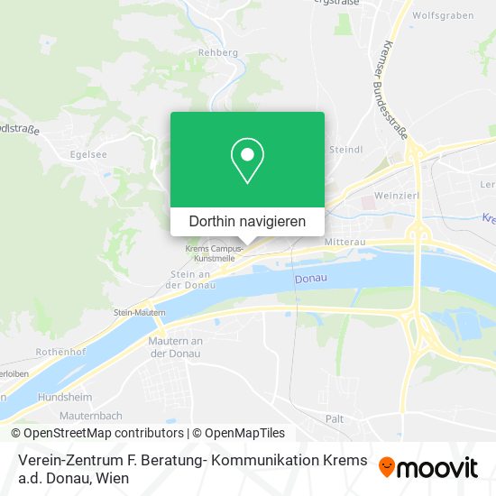 Verein-Zentrum F. Beratung- Kommunikation Krems a.d. Donau Karte