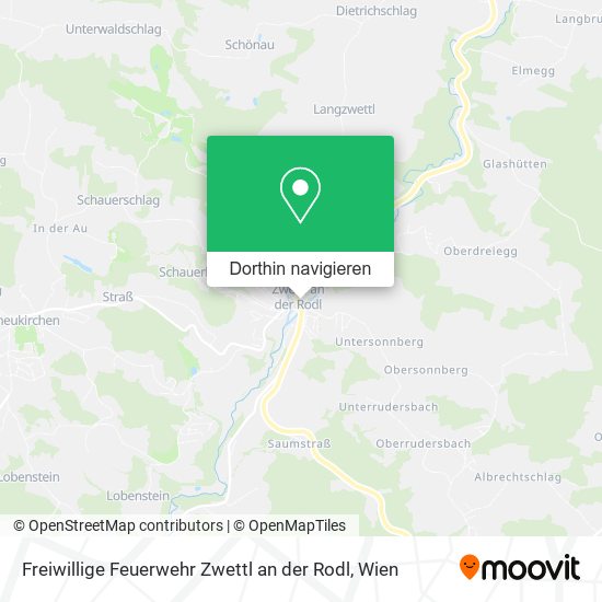 Freiwillige Feuerwehr Zwettl an der Rodl Karte
