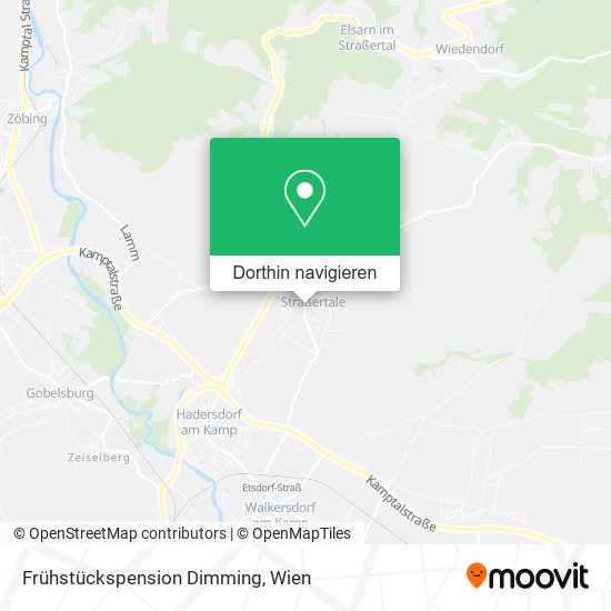 Frühstückspension Dimming Karte