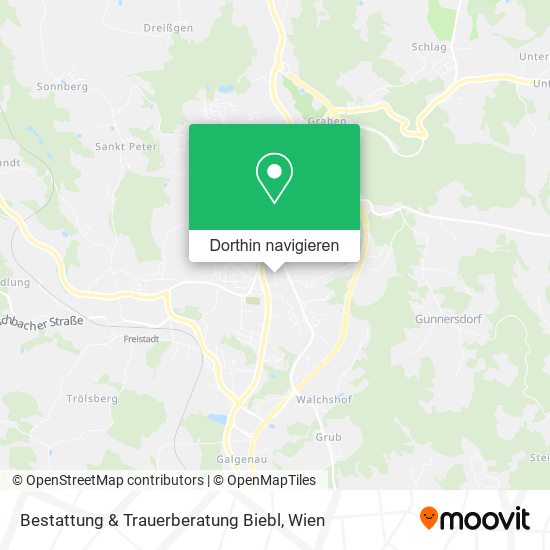 Bestattung & Trauerberatung Biebl Karte