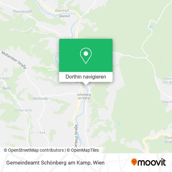 Gemeindeamt Schönberg am Kamp Karte
