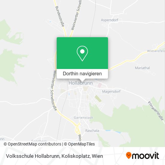 Volksschule Hollabrunn, Koliskoplatz Karte