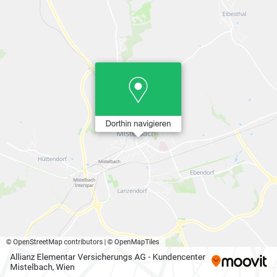 Allianz Elementar Versicherungs AG - Kundencenter Mistelbach Karte