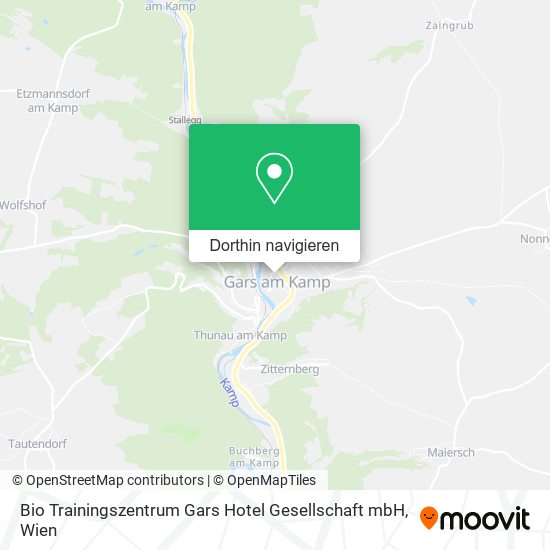 Bio Trainingszentrum Gars Hotel Gesellschaft mbH Karte