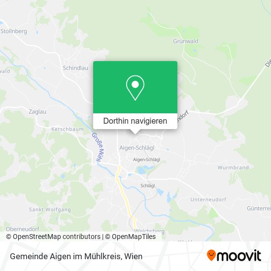 Gemeinde Aigen im Mühlkreis Karte