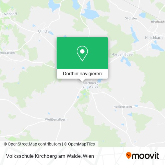 Volksschule Kirchberg am Walde Karte