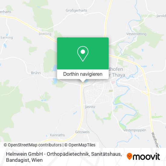 Helnwein GmbH - Orthopädietechnik, Sanitätshaus, Bandagist Karte