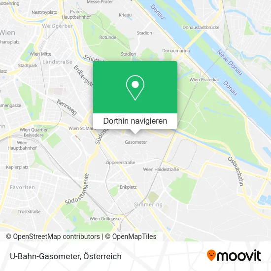 U-Bahn-Gasometer Karte