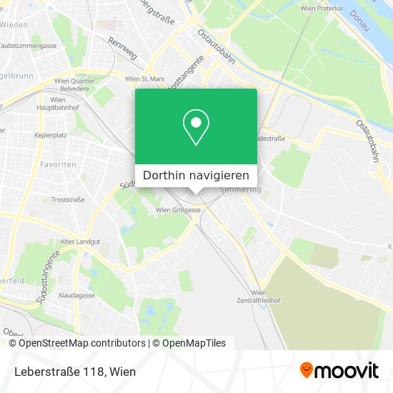 Leberstraße 118 Karte