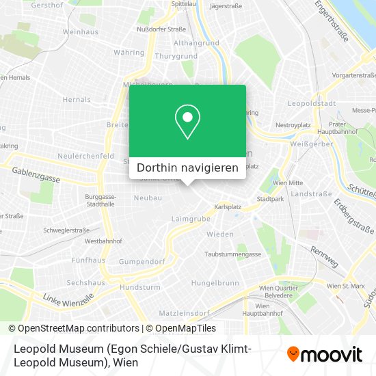 Leopold Museum (Egon Schiele / Gustav Klimt-Leopold Museum) Karte