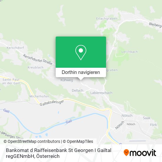 Bankomat d Raiffeisenbank St Georgen I Gailtal regGENmbH Karte