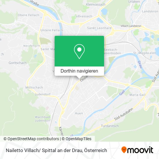 Nailetto Villach/ Spittal an der Drau Karte
