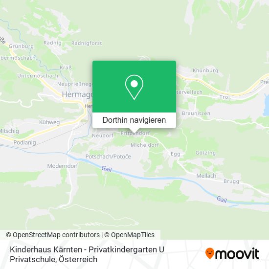 Kinderhaus Kärnten - Privatkindergarten U Privatschule Karte
