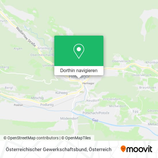 Österreichischer Gewerkschaftsbund Karte
