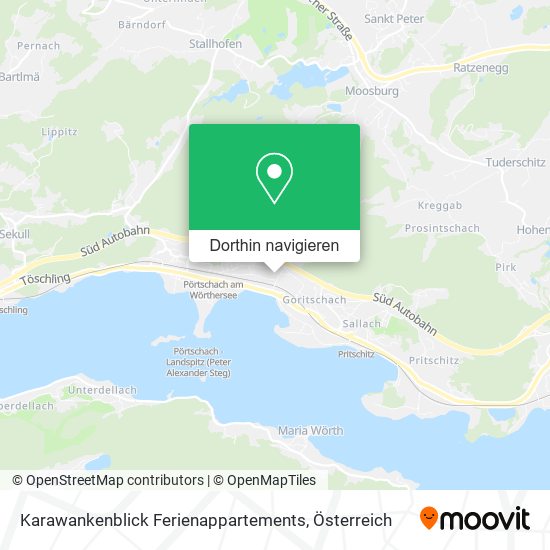 Karawankenblick Ferienappartements Karte