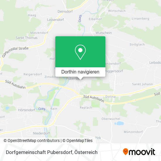 Dorfgemeinschaft Pubersdorf Karte
