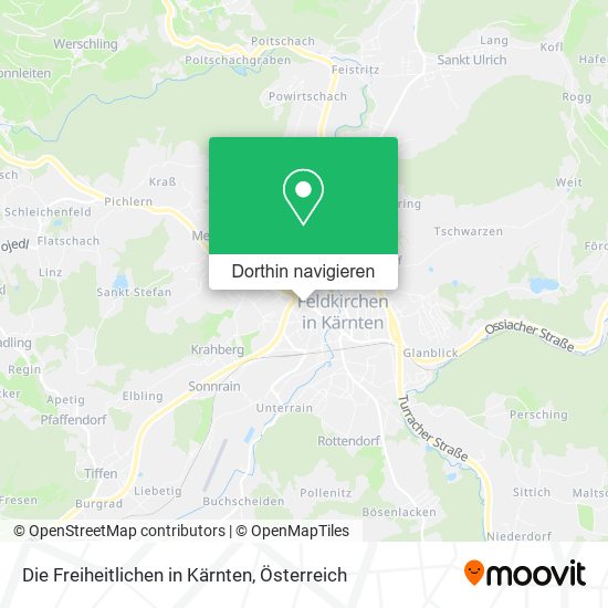 Die Freiheitlichen in Kärnten Karte