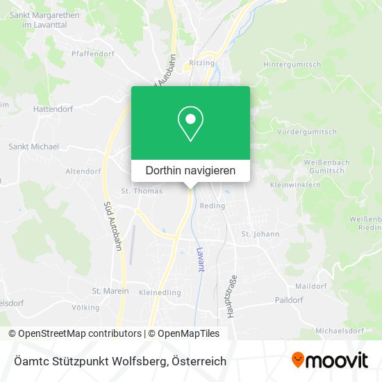 Öamtc Stützpunkt Wolfsberg Karte