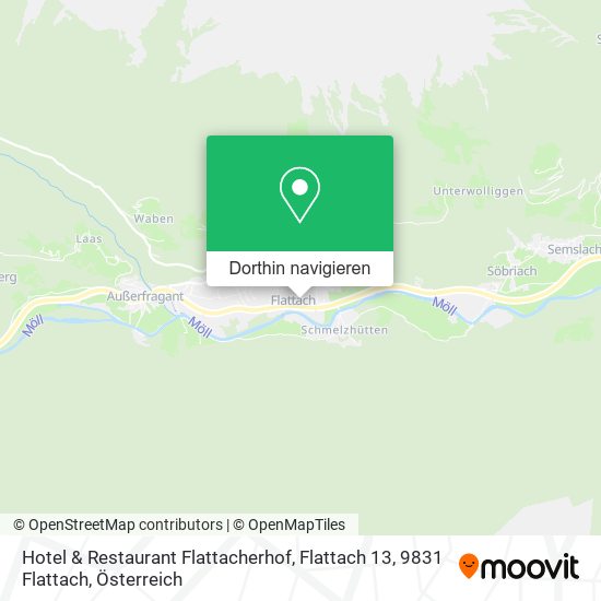 Hotel & Restaurant Flattacherhof, Flattach 13, 9831 Flattach Karte