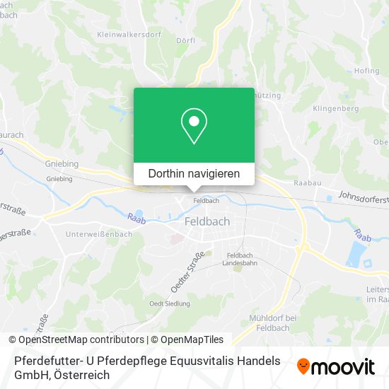 Pferdefutter- U Pferdepflege Equusvitalis Handels GmbH Karte