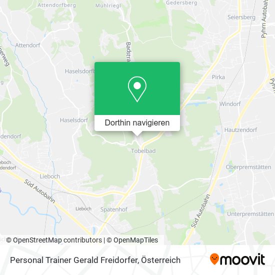 Personal Trainer Gerald Freidorfer Karte