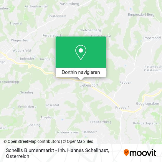 Schellis Blumenmarkt - Inh. Hannes Schellnast Karte
