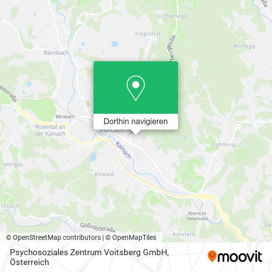 Psychosoziales Zentrum Voitsberg GmbH Karte