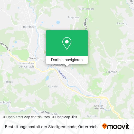 Bestattungsanstalt der Stadtgemeinde Karte