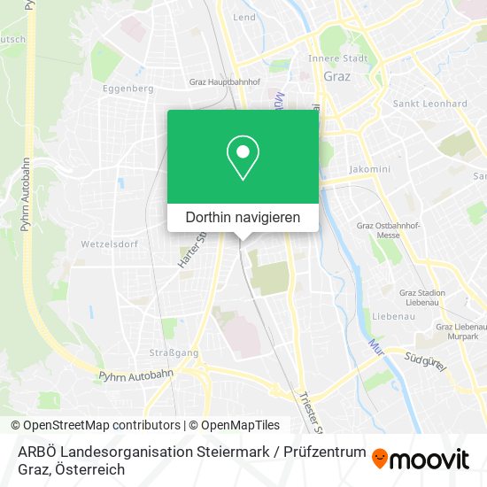 ARBÖ Landesorganisation Steiermark / Prüfzentrum Graz Karte