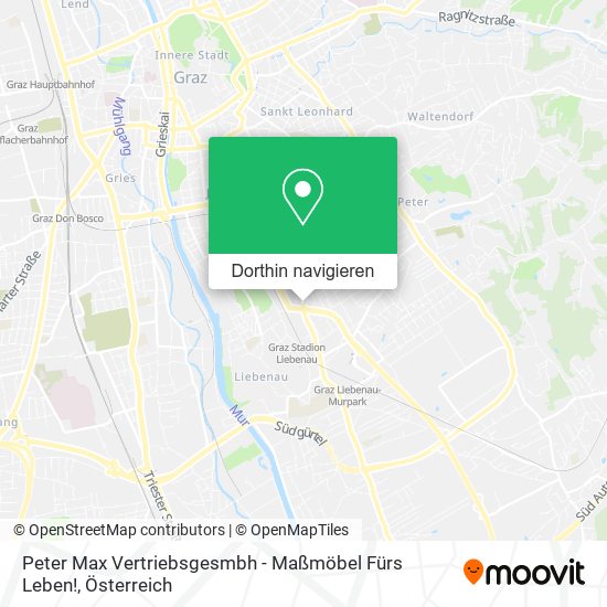 Peter Max Vertriebsgesmbh - Maßmöbel Fürs Leben! Karte