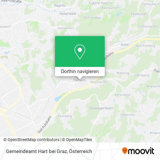 Gemeindeamt Hart bei Graz Karte