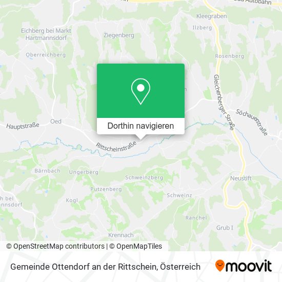 Gemeinde Ottendorf an der Rittschein Karte
