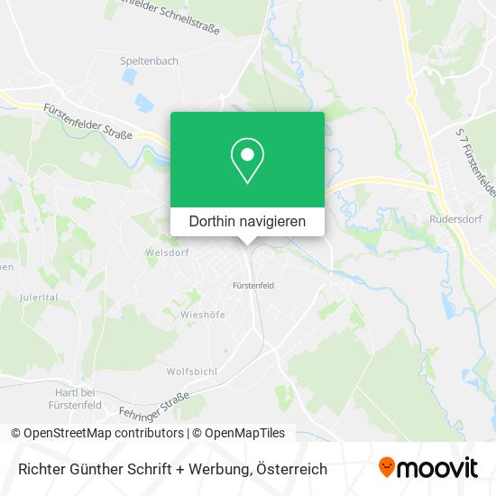 Richter Günther Schrift + Werbung Karte