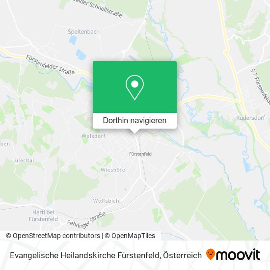 Evangelische Heilandskirche Fürstenfeld Karte