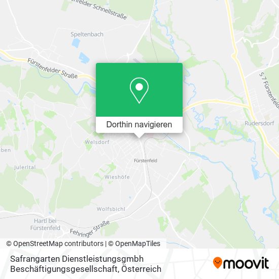 Safrangarten Dienstleistungsgmbh Beschäftigungsgesellschaft Karte