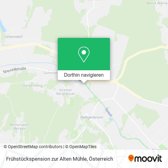 Frühstückspension zur Alten Mühle Karte