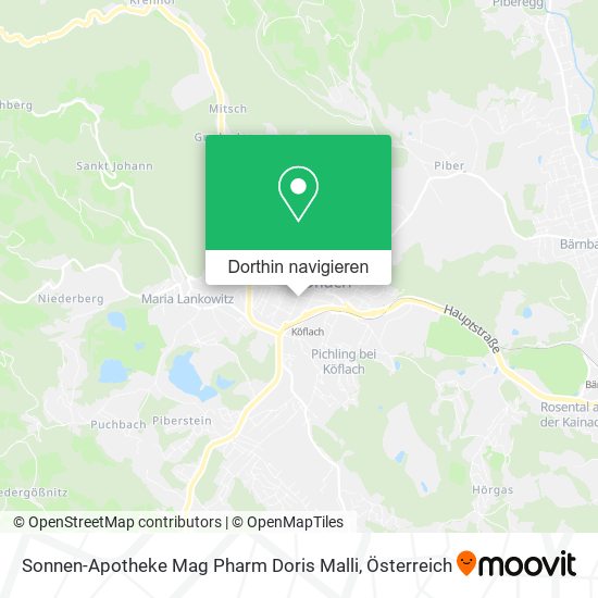 Sonnen-Apotheke Mag Pharm Doris Malli Karte