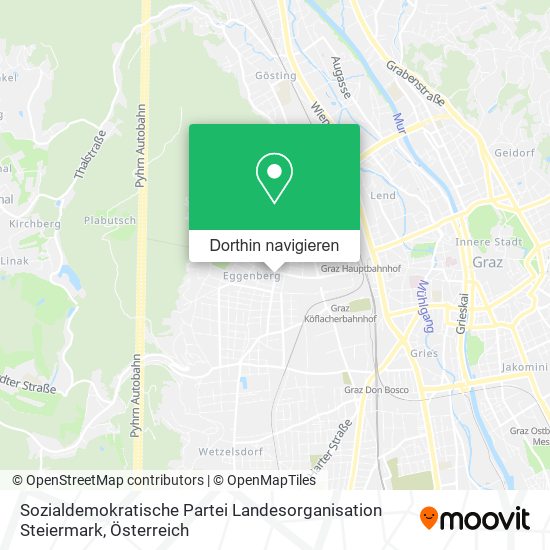 Sozialdemokratische Partei Landesorganisation Steiermark Karte
