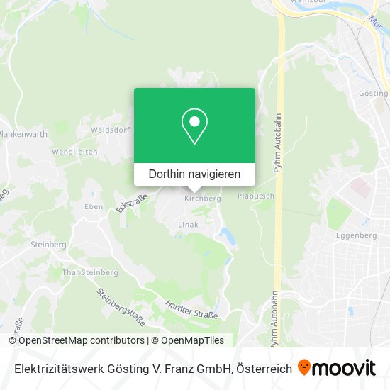 Elektrizitätswerk Gösting V. Franz GmbH Karte