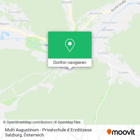 Multi Augustinum - Privatschule d Erzdiözese Salzburg Karte