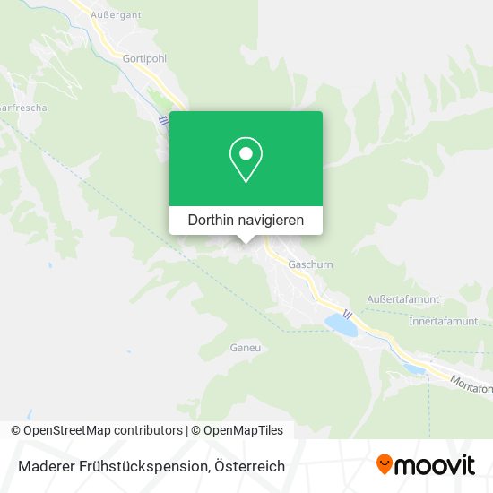 Maderer Frühstückspension Karte