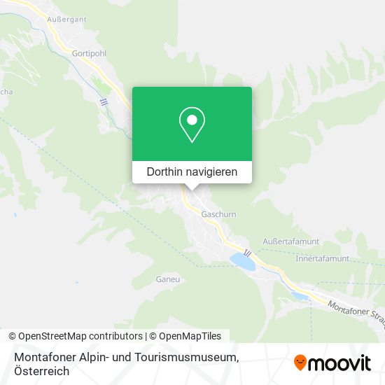 Montafoner Alpin- und Tourismusmuseum Karte