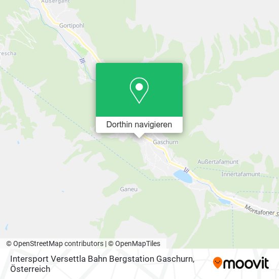 Intersport Versettla Bahn Bergstation Gaschurn Karte