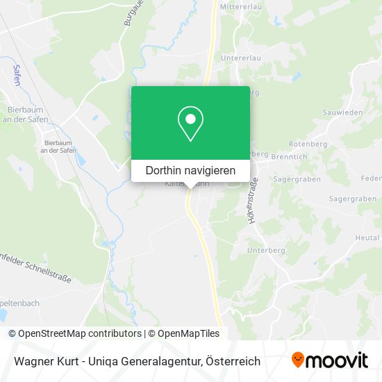 Wagner Kurt - Uniqa Generalagentur Karte