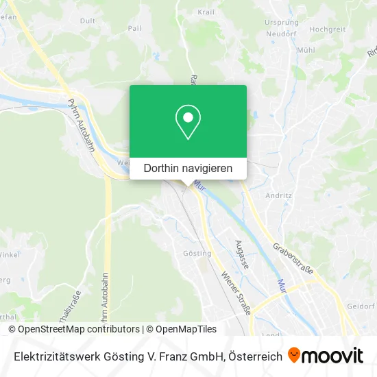 Elektrizitätswerk Gösting V. Franz GmbH Karte
