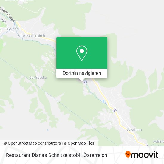Restaurant Diana's Schnitzelstöbli Karte