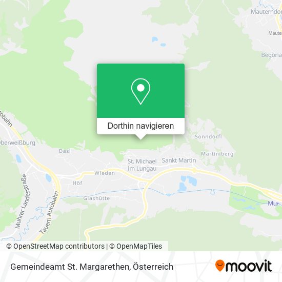 Gemeindeamt St. Margarethen Karte